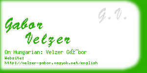 gabor velzer business card